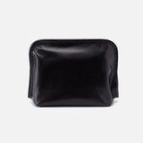 HOBO - Beauty Cosmetic Pouch - BLACK IN POLISHED LEATHER