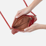 HOBO - Darcy Small Crossbody - BRICK IN POLISHED LEATHER