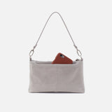 HOBO - Darcy Small Crossbody - LIGHT GREY IN POLISHED LEATHER