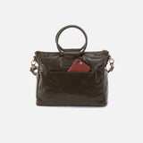 HOBO - Sheila Medium Satchel - DEEP MOSS IN POLISHED LEATHER