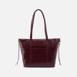 HOBO - Cecily Shoulder Bag - MERLOT IN POLISHED LEATHER