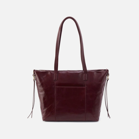 HOBO - Cecily Shoulder Bag - MERLOT IN POLISHED LEATHER