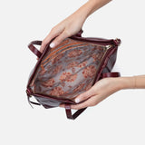 HOBO - Cecily Shoulder Bag - MERLOT IN POLISHED LEATHER