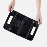 HOBO - Ace Clutch - BLACK IN POLISHED LEATHER