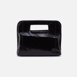 HOBO - Ace Clutch - BLACK IN POLISHED LEATHER