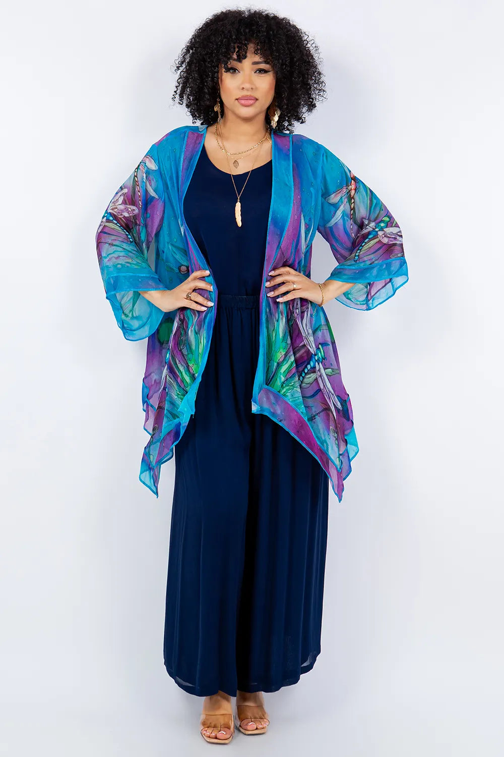 Sterling Style Short Butterfly Jacket - VI11256SBJ MONET DRAGONFLIES