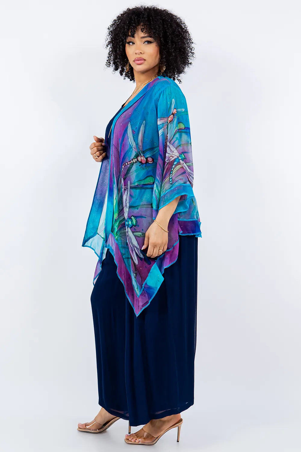 Sterling Style Short Butterfly Jacket - VI11256SBJ MONET DRAGONFLIES