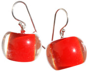 ZSISKA Bliss Vive Red Bead Shorthook Earrings - REDDQ00 - RED