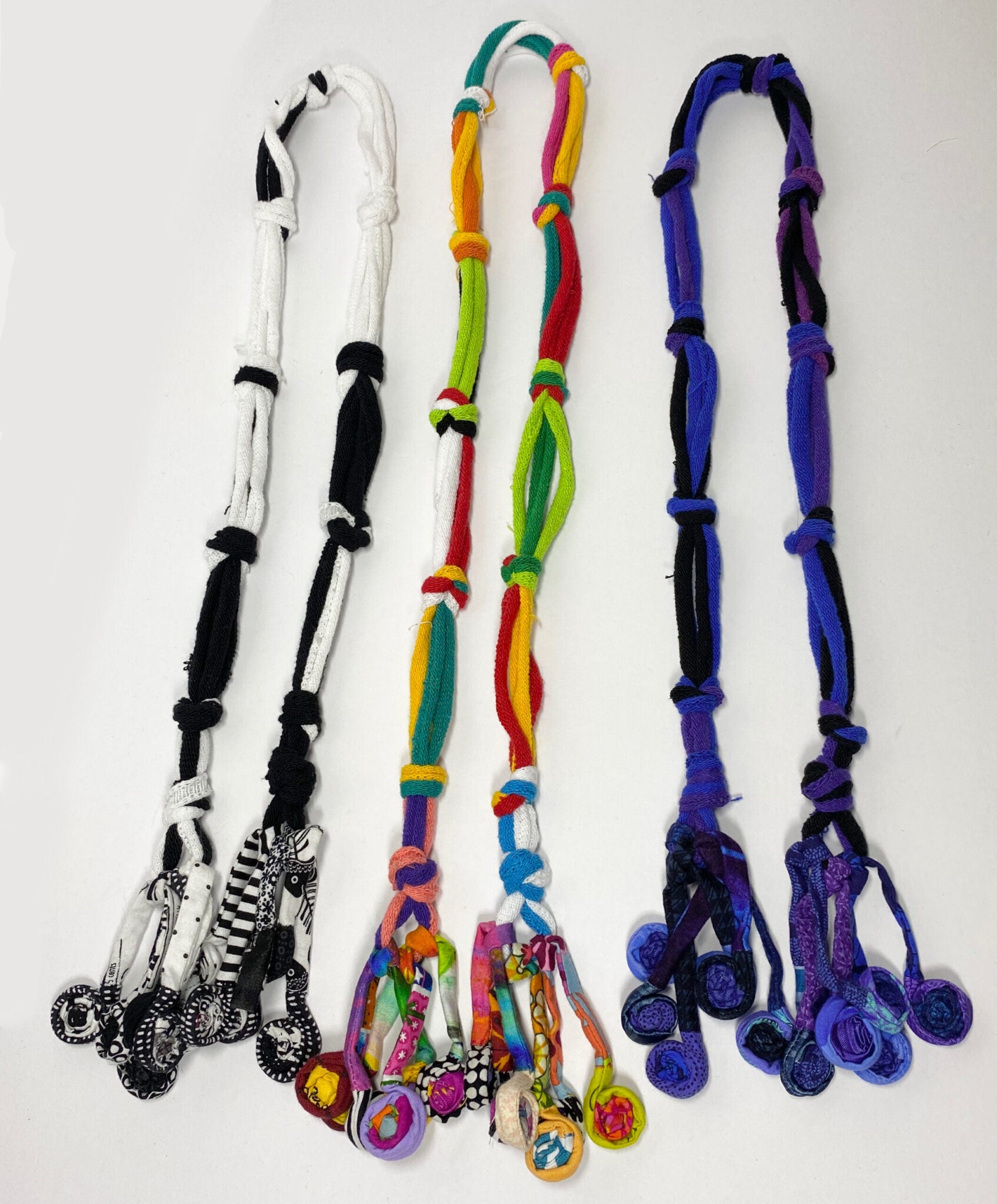 FICKLESTICKS Fringed Scarf - BLACK AND WHITE