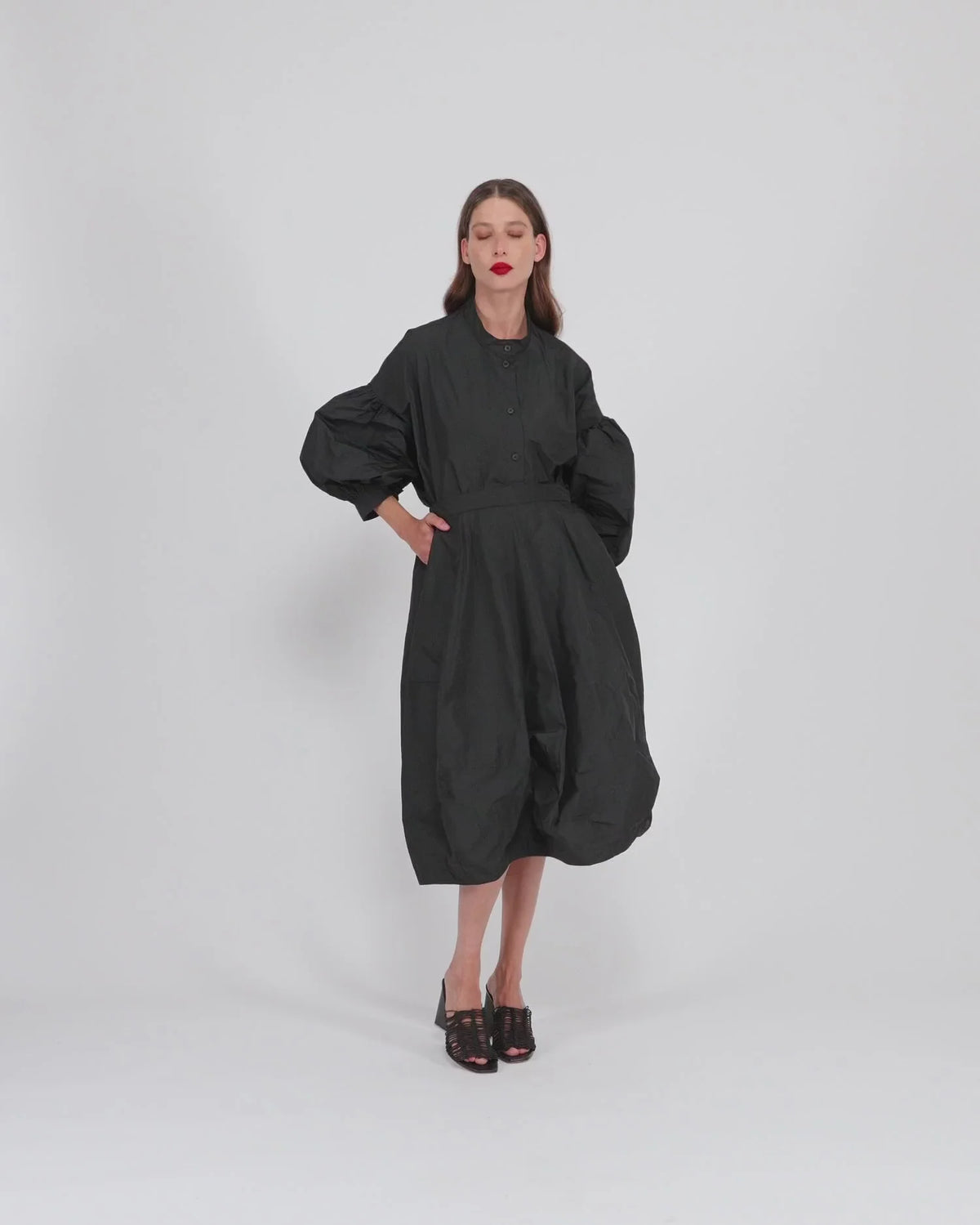 ALEMBIKA Kuro Balloon Skirt - EK315B - BLACK