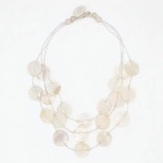 SYLCA White Sky Dream Bib Necklace - LS26N15 - WHITE