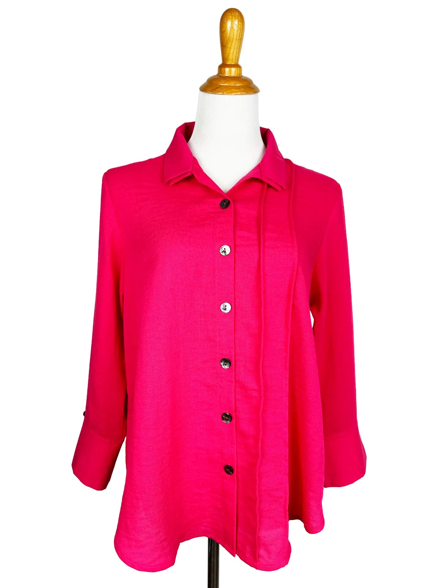 Fridaze AA376 - Tessa Asymmetrical Linen Blouse