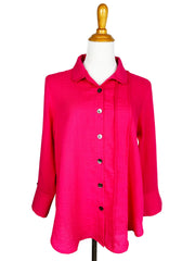 Fridaze AA376 - Tessa Asymmetrical Linen Blouse