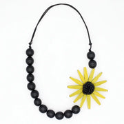 SYLCA Chunky Chartreuse Flower Statement Necklace - SD24N23 - CHARTREUSE