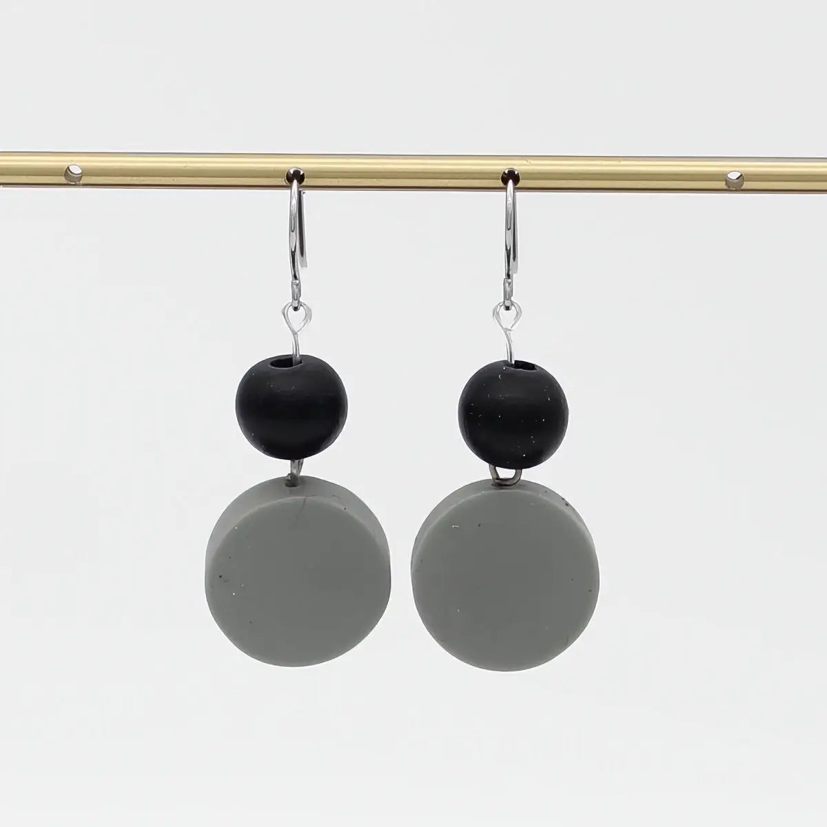 SYLCA  Gray Duo Dangles Earring