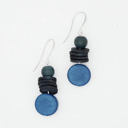 SYLCA Blue and Black Dusk Earrings