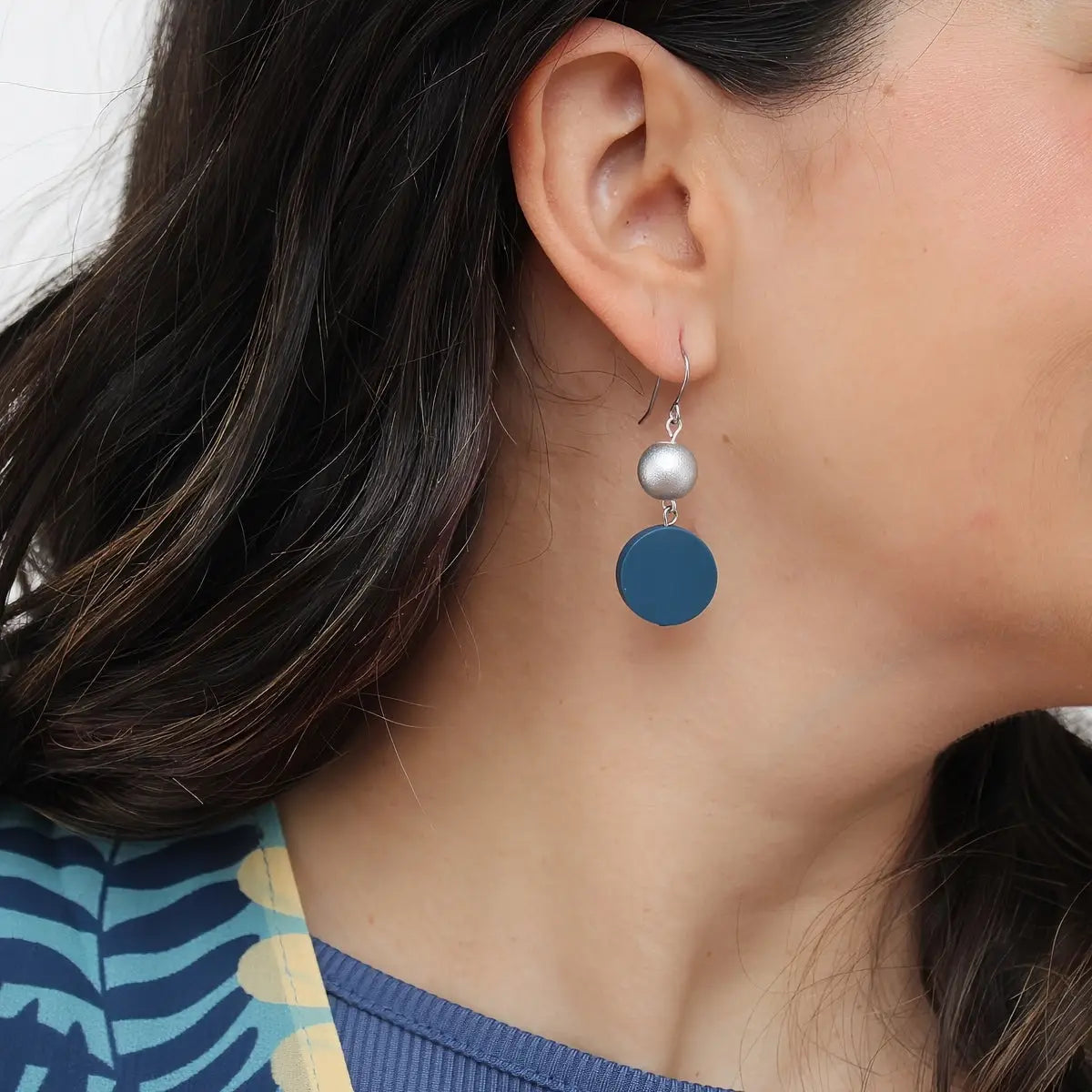 SYLCA  Blue Duo Dangles Earring