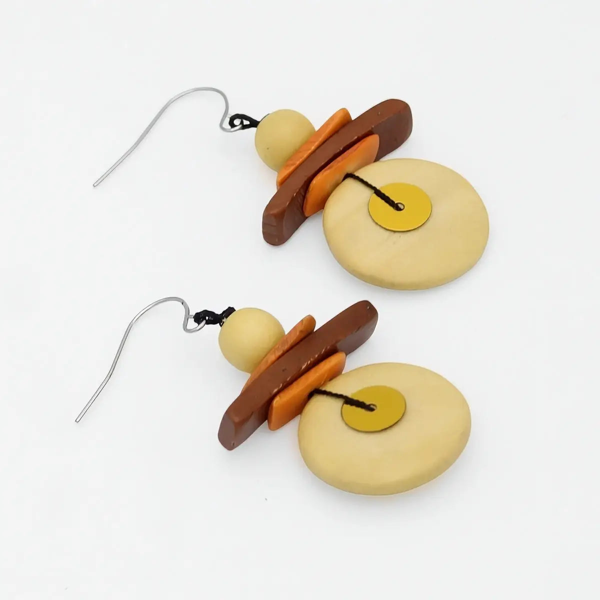 SYLCA Assuta Butter Yellow Drop Earrings