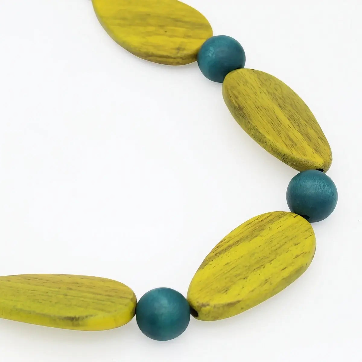 SYLCA Freya Yellow and Teal Colorfall Necklace
