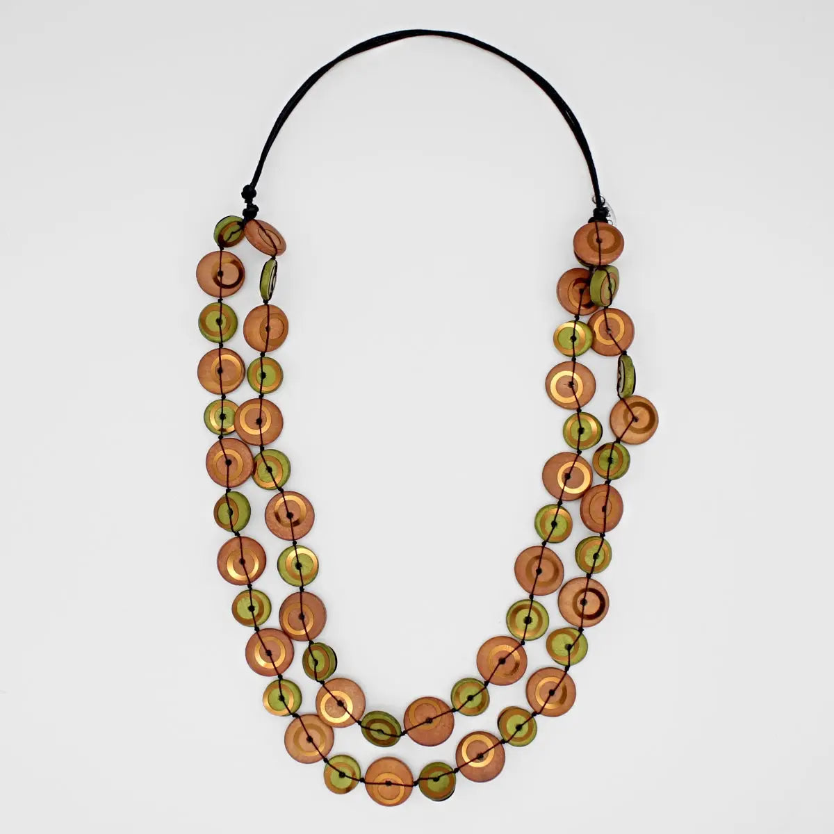 SYLCA Rust Bobbie Double Strand Necklace