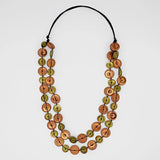 SYLCA Rust Bobbie Double Strand Necklace