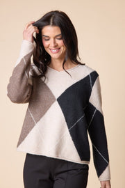 Habitat Alpine Argyle Pullover - 86820 - DOVE