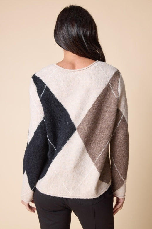 Habitat Alpine Argyle Pullover - 86820 - DOVE