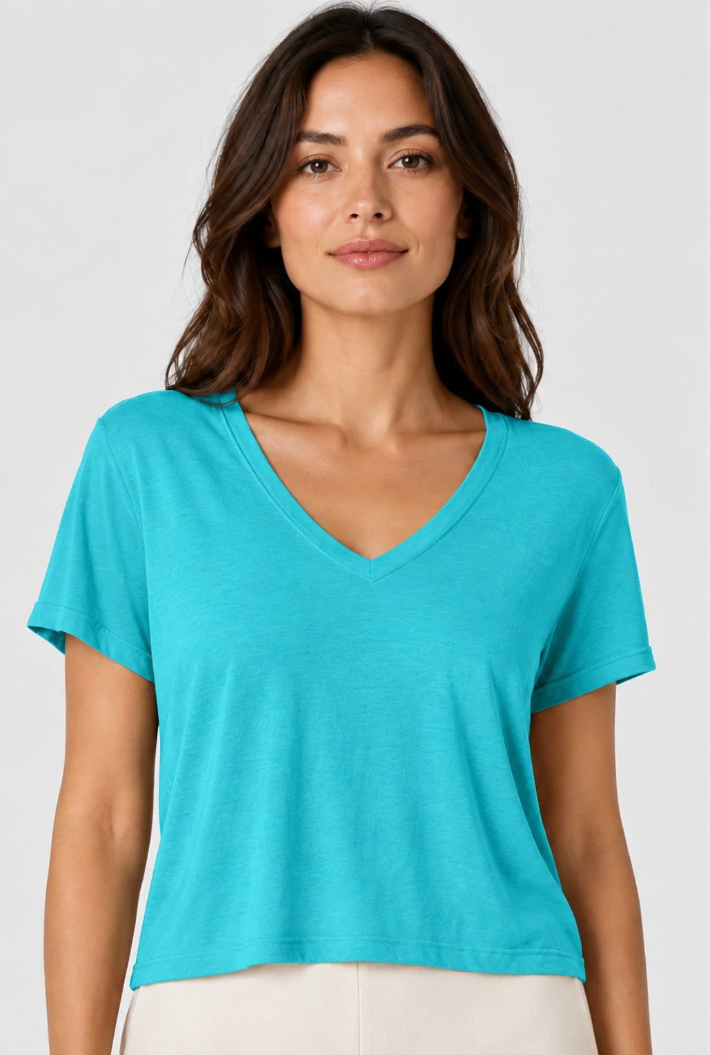 Prairie Cotton by CMC Prairie Lux Relaxed V-Neck Top - LX165