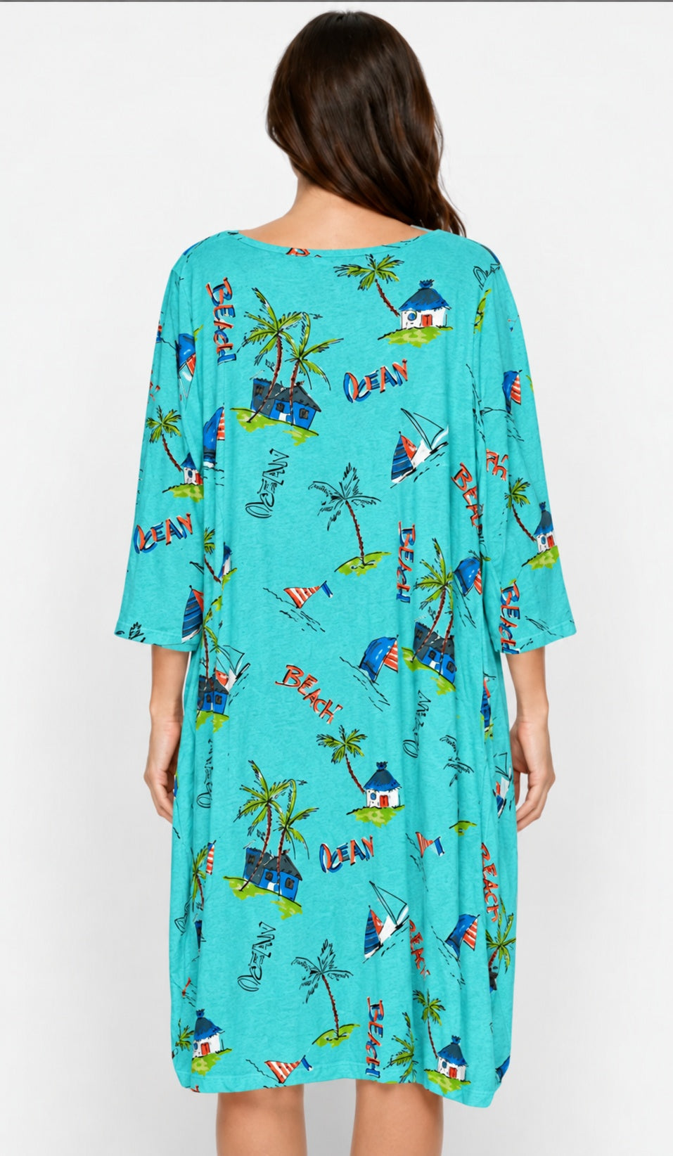 Prairie Cotton by CMC Printed Tulip Dress - OC956/P - JERSEY OCEAN CARIBE