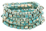 RAIN Patina Square Bead Bracelet Set