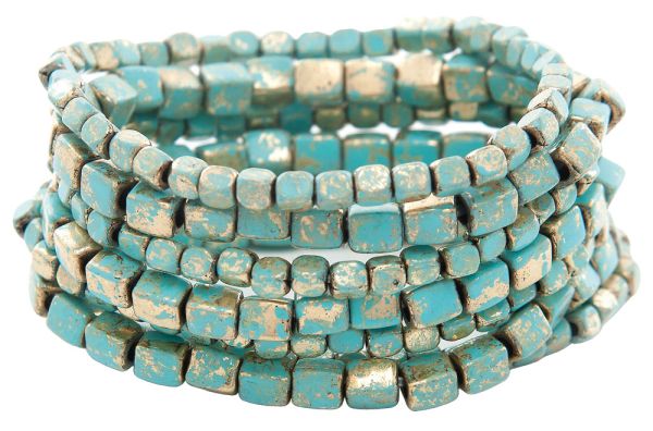 RAIN Patina Square Bead Bracelet Set