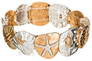 RAIN Two Tone Sea Life Disc Bracelet