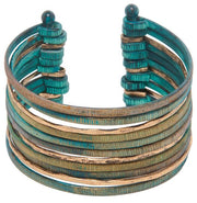 RAIN Earthy Patina Mix Wire Cuff Bracelet