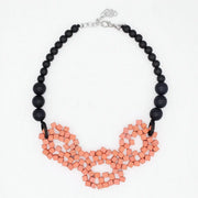 SYLCA Peach Mosaic Statement Necklace - SD26N20 - PEACH