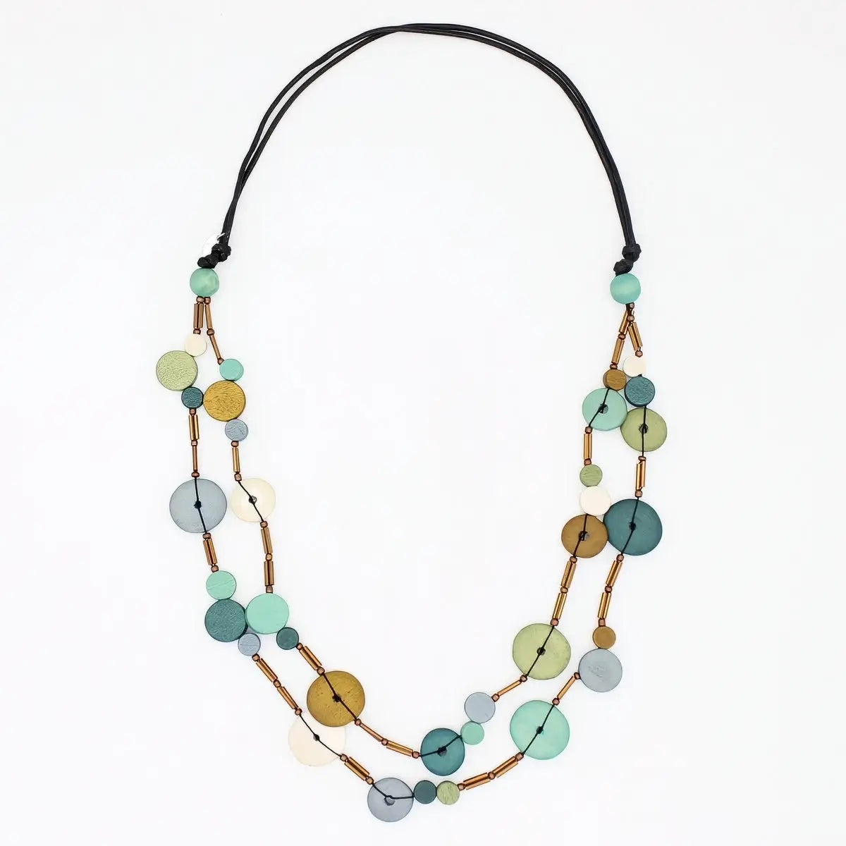 SYLCA Teal Cerelia Splendor Necklace - BP25N29 - TEAL