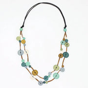 SYLCA Teal Cerelia Splendor Necklace - BP25N29 - TEAL
