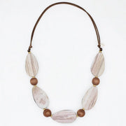 SYLCA Natural Driftwood Statement Necklace - SD25N58 - NATURAL