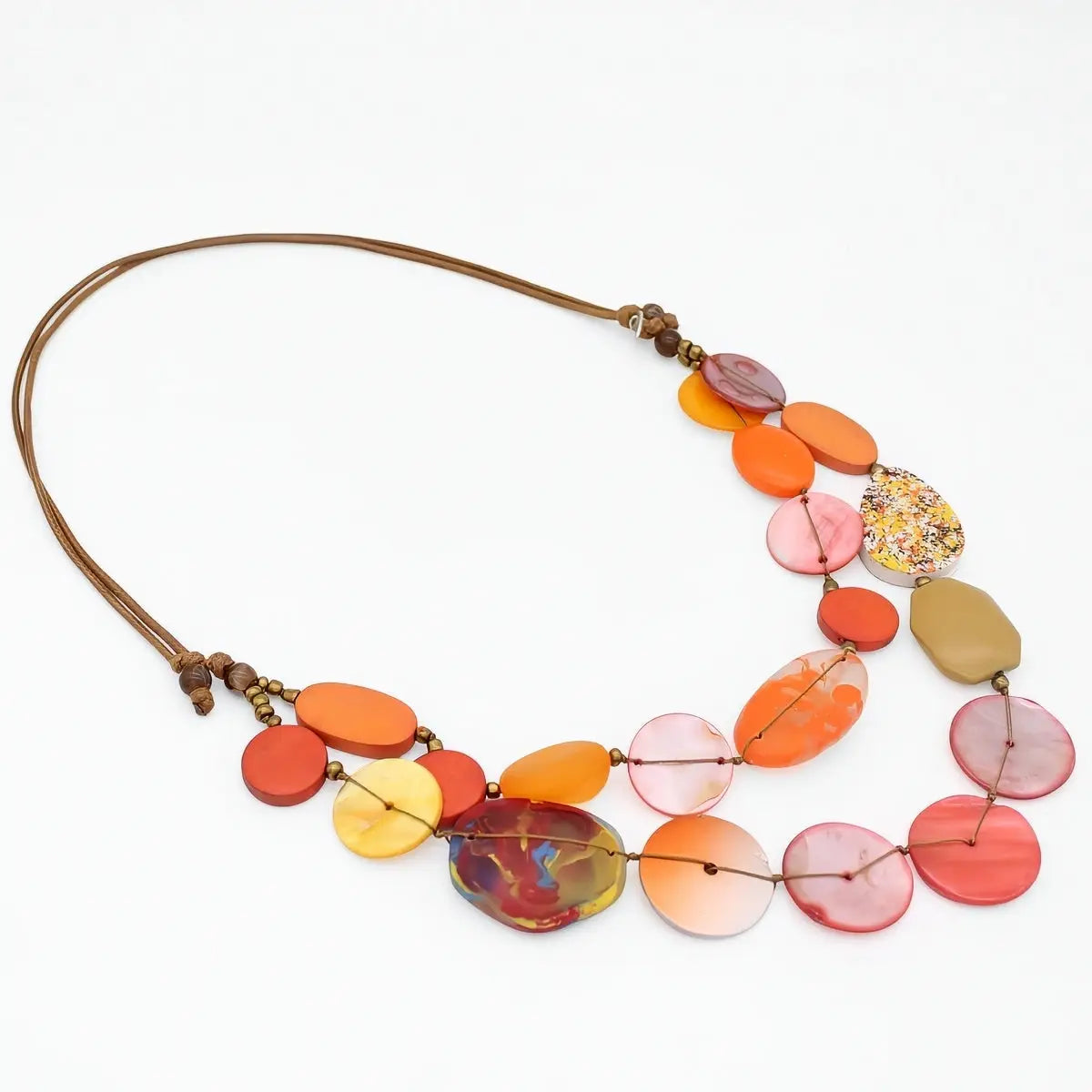 SYLCA Orange Island Nomad Dual Strand Necklace