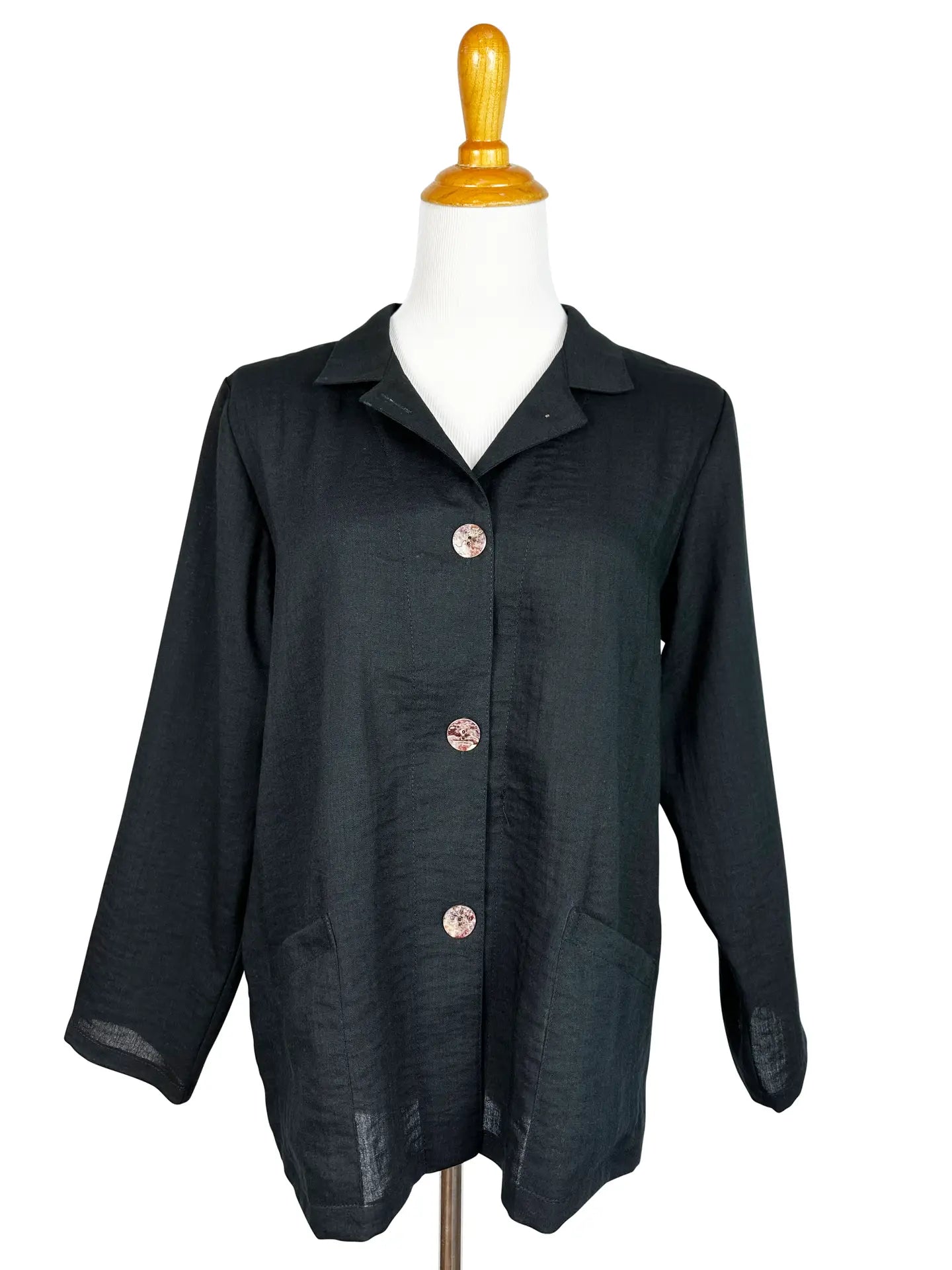 Fridaze AA04 - Classic Two Pocket Linen Jacket