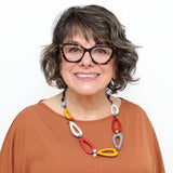 SYLCA Earthy Teardrop Wood Necklace