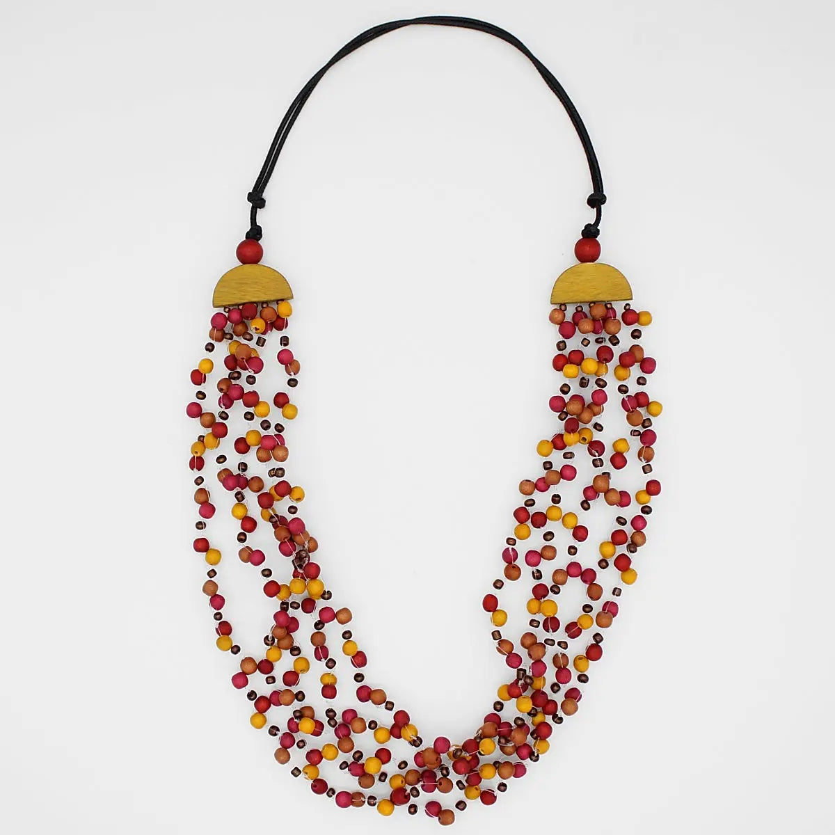 SYLCA Eclipse Multi Color Statement Necklace