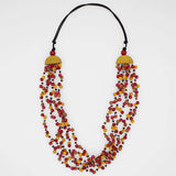 SYLCA Eclipse Multi Color Statement Necklace