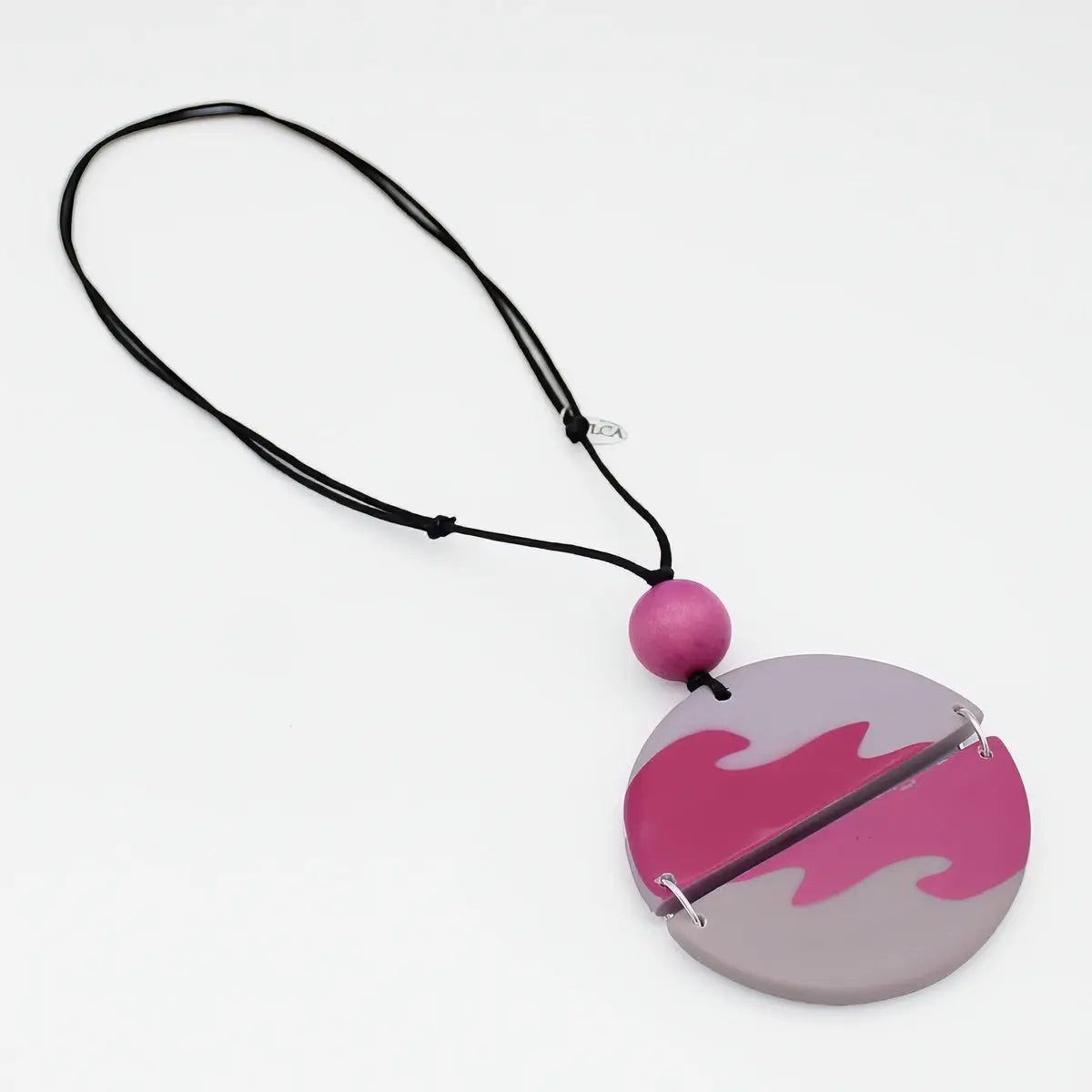 SYLCA Pink Phoebe Artistic Wave Pendant