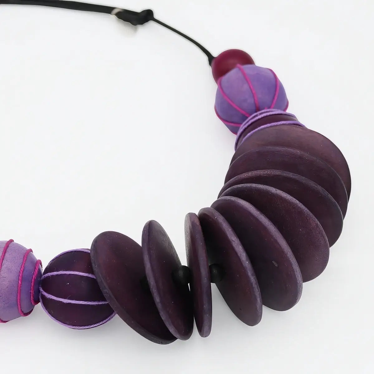 SYLCA Chunk Purple Indie Statement Necklace - SD26N32 - PURPLE