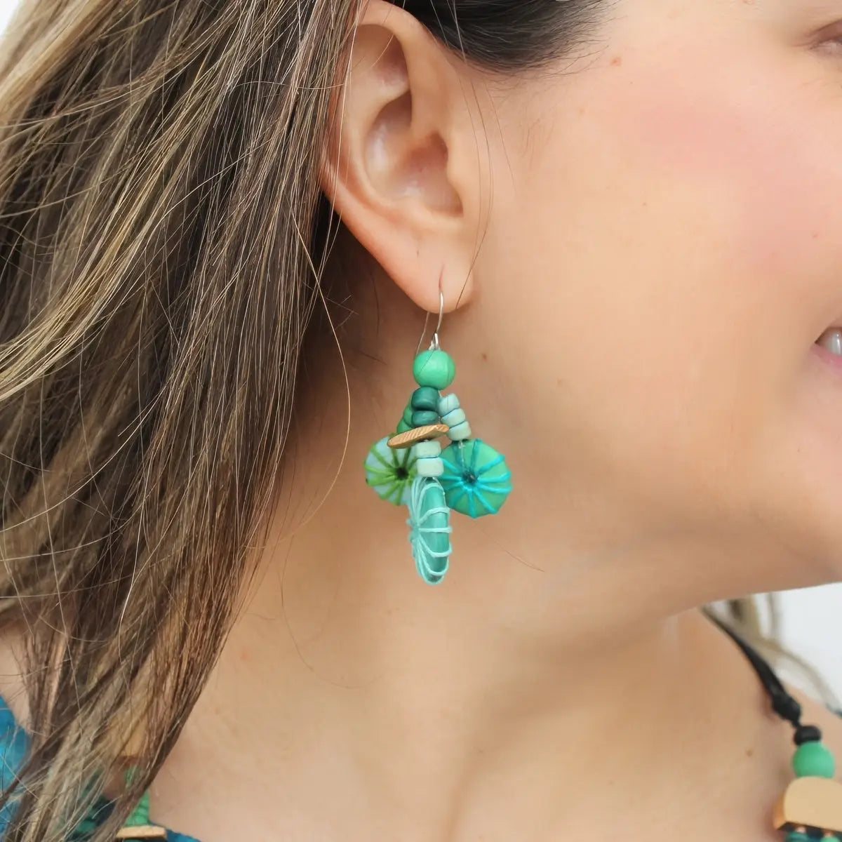 SYLCA Turquoise Teagan Drop Earrings