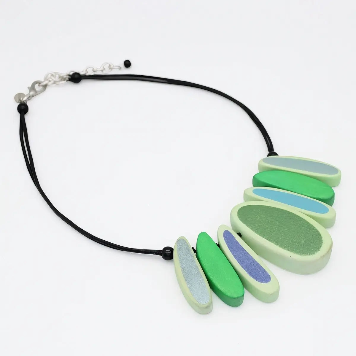 SYLCA Green Laurel Statement Bib Necklace