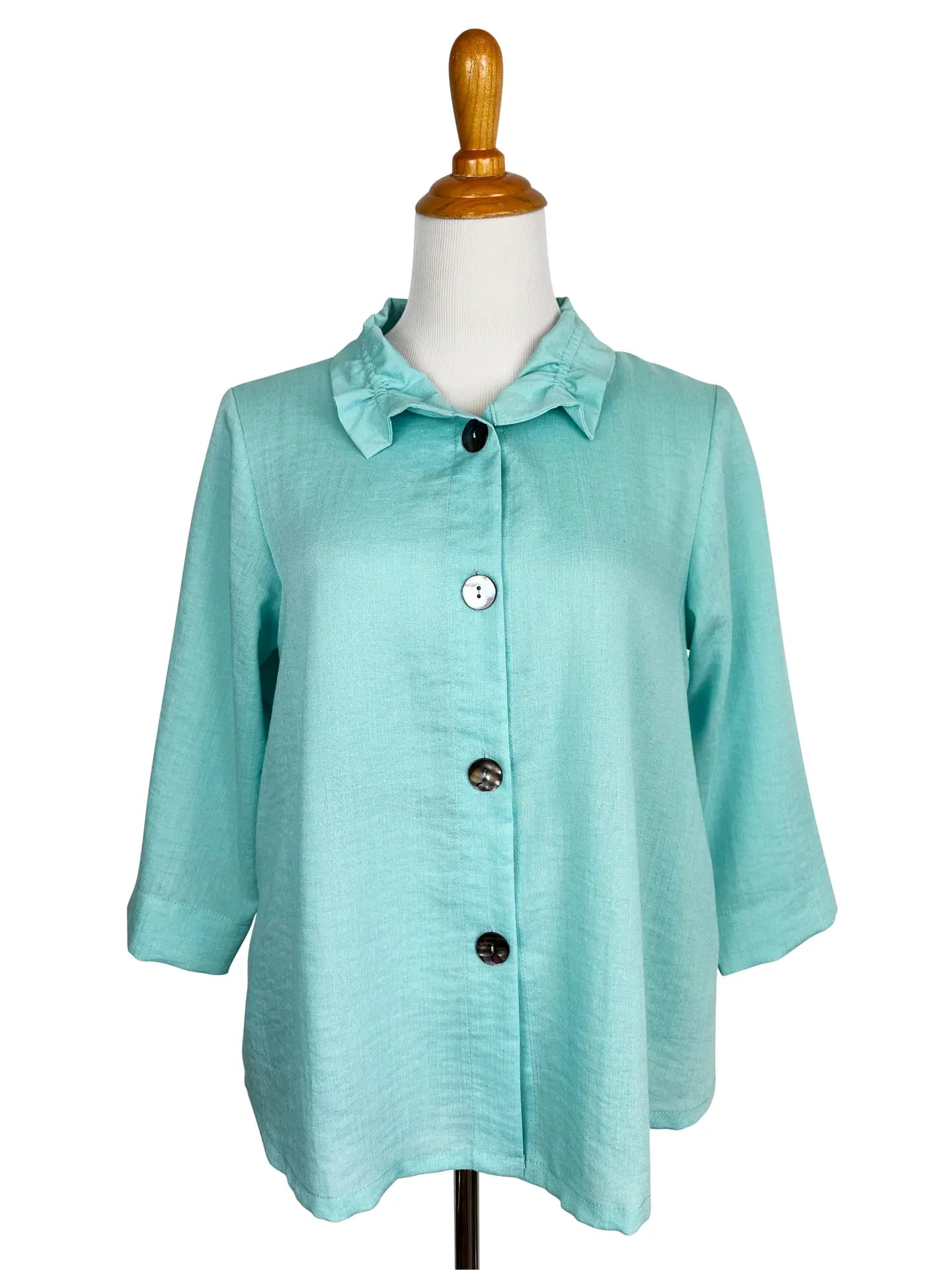Fridaze AA311 - Flora Linen Jacket w/ Wire Collar
