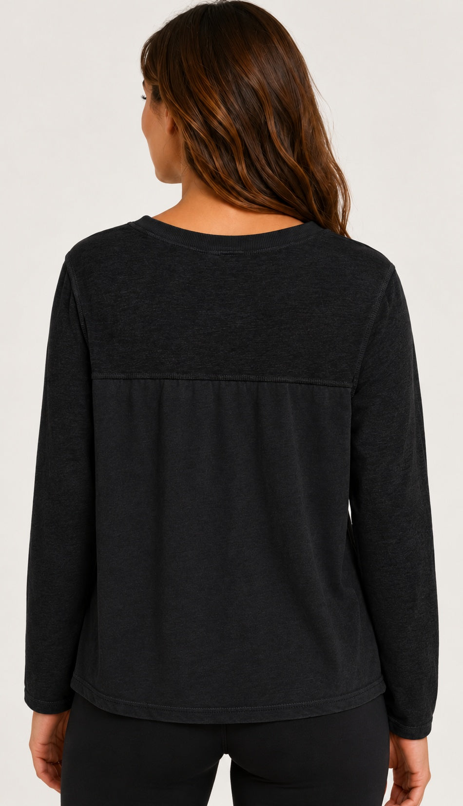 Prairie Cotton by CMC Heather Stretch Terry Contrast Crew Sweatshirt - HST706