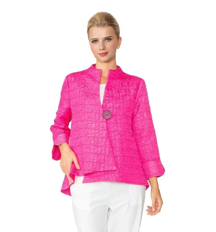 IC COLLECTION Jacket- 6288J- FUCHSIA