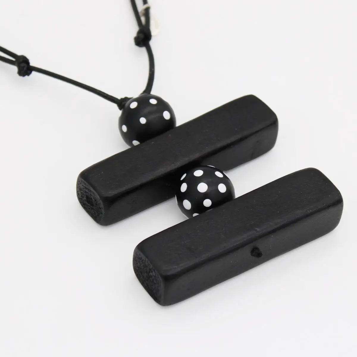 SYLCA Bonnie Black Polka Dot Pendant - SD26N31 - BLACK